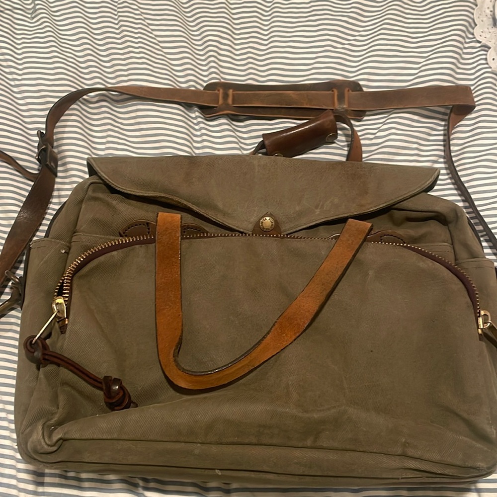 Vintage 1990’s Filson Rugged Twill Canvas Briefcase